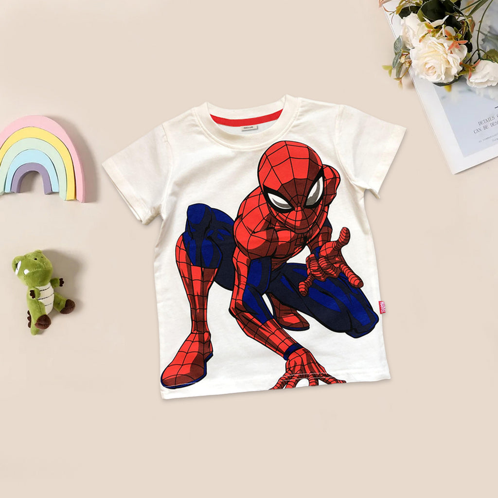 Boys Spiderman Short Sleeve T-Shirts