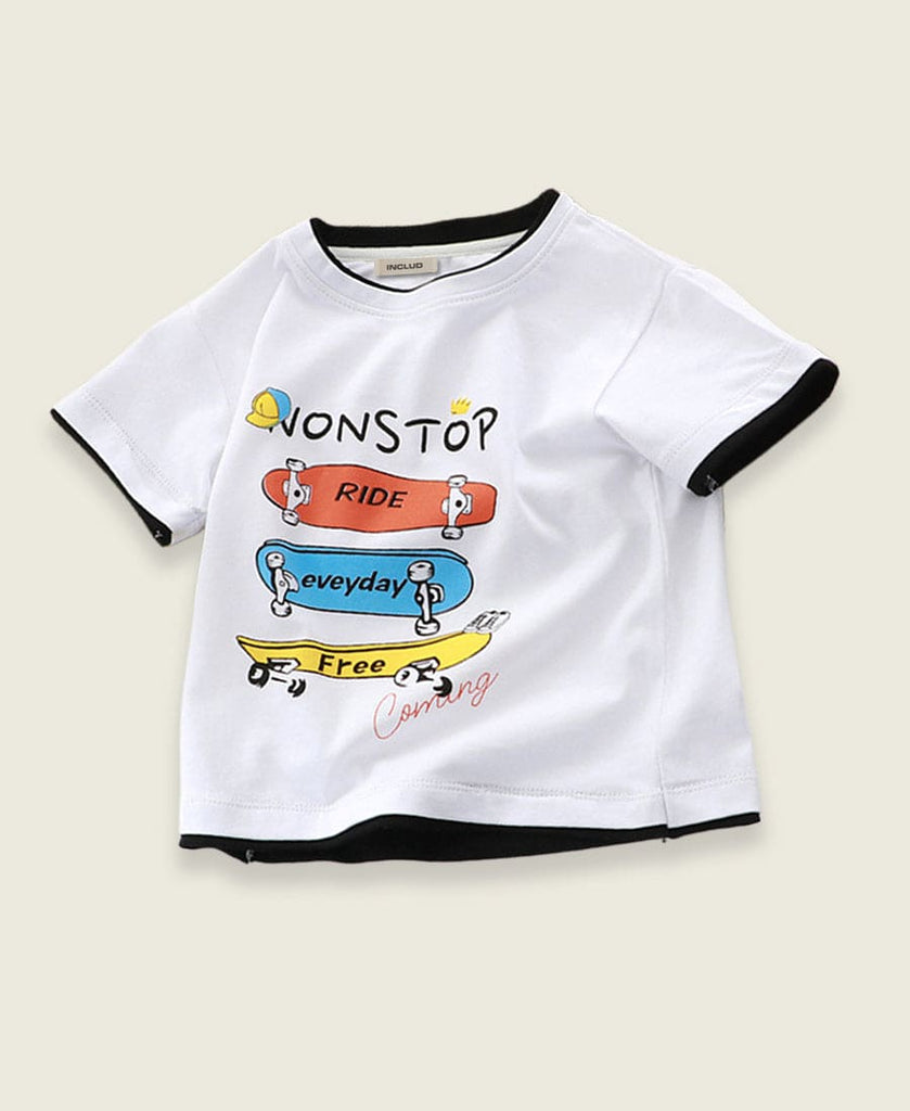 Boys Graphic Print T-Shirt Tshirts Style 5 1-2 Y 