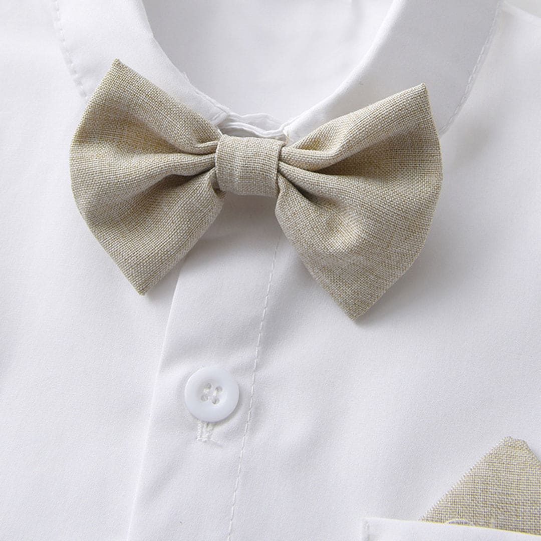 Boys Bow-Tie Shirt with Suspender Trousers Set 2 pc. Sets   