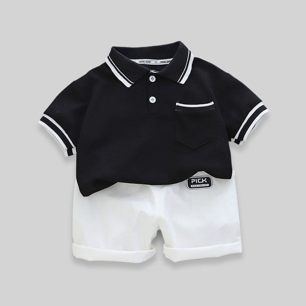 Boys Polo Neck T-shirt with Shorts