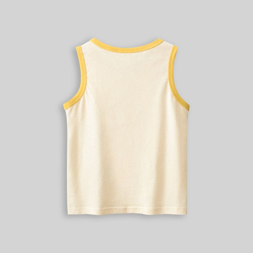 Boys Round Neck Cartoon Graphic Vest Tshirts   