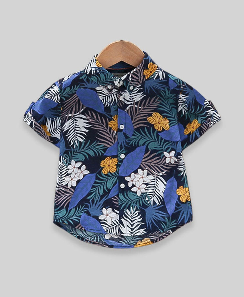 Boys Tropical Print Shirts