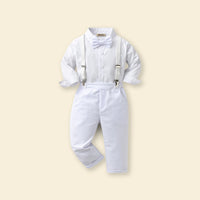 Boys Shirt with Suspender Trousers Set 2 pc. Sets   