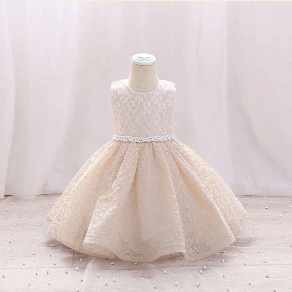 Girls Lace Fit & Flare Party Dress