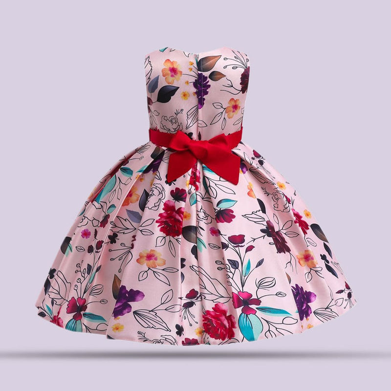 Girls Printed Box Pleat Casual Dress Casual Dresses   