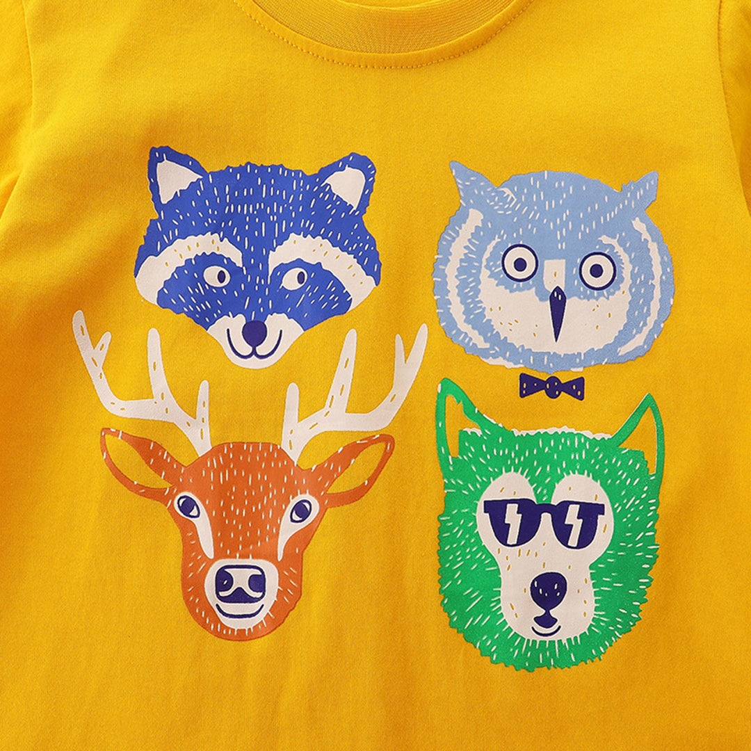 Boys Animal Print Tshirt Tshirts   