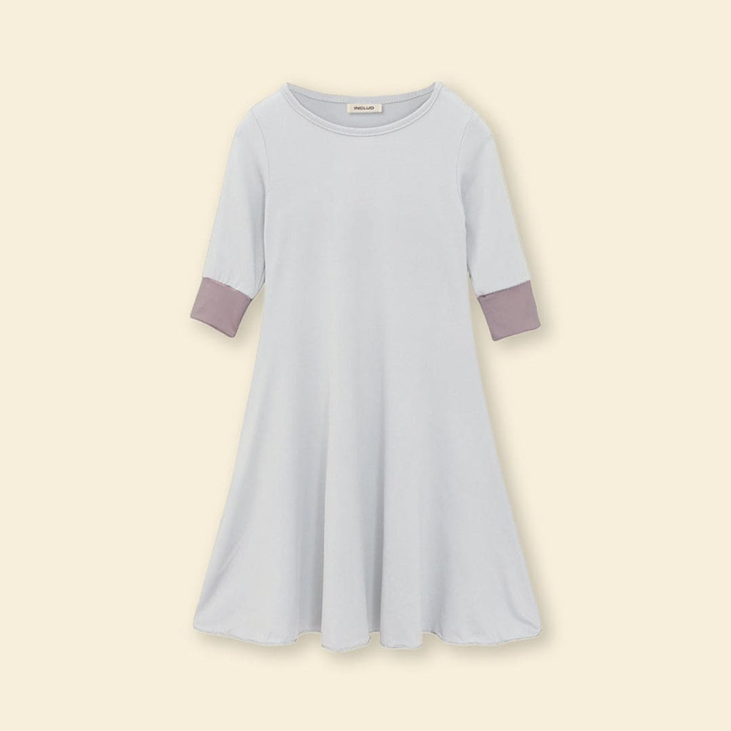 Girls Long Sleeve Dress With Head Scarf Casual Dresses   