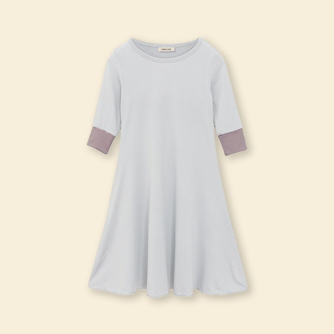 Girls Long Sleeve Dress With Head Scarf Casual Dresses   