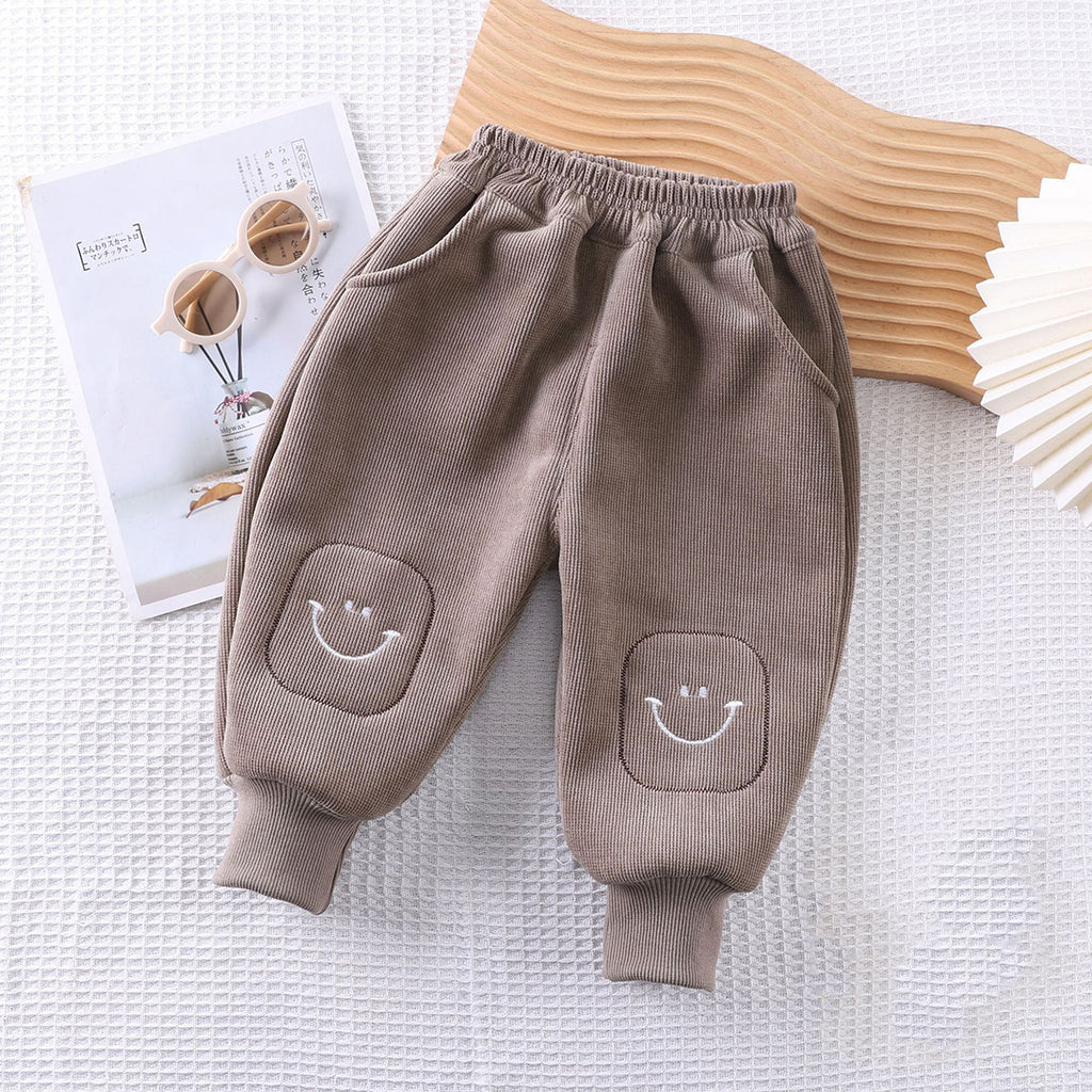 Boys Corduroy Joggers Trackpants & Joggers Khaki 1-2 Y 