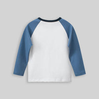 Boys Cartoon Print Raglan Sleeves T-shirt Tshirts   