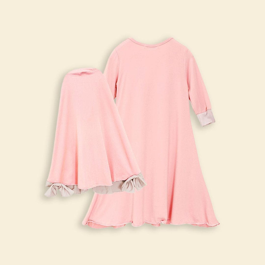 Girls Long Sleeve Dress With Head Scarf (Copy) Casual Dresses