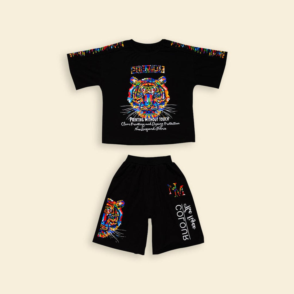 Boys Printed T-shirt with Shorts Set Sets   