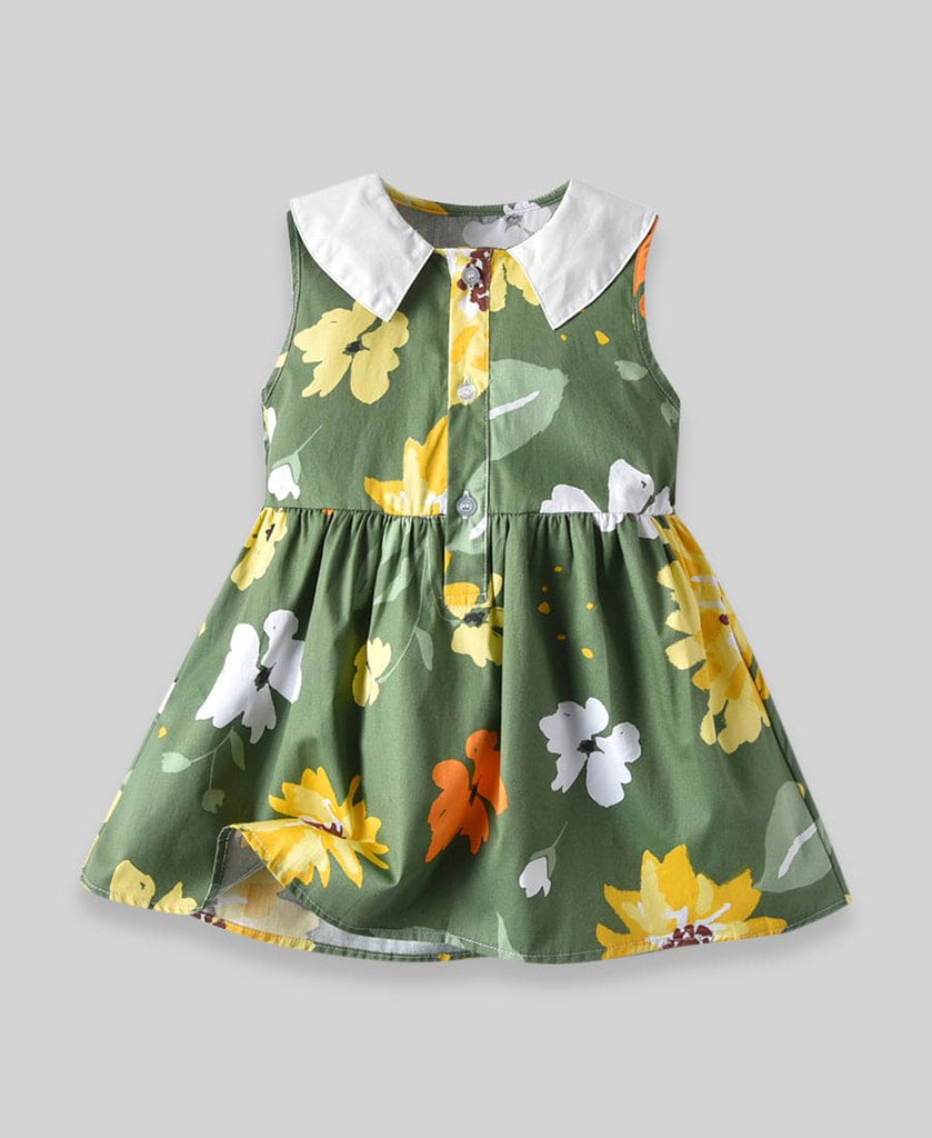 Girls Floral Printed Dress