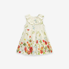 Girls Floral Print Fit & Flare Dress Casual Dresses   