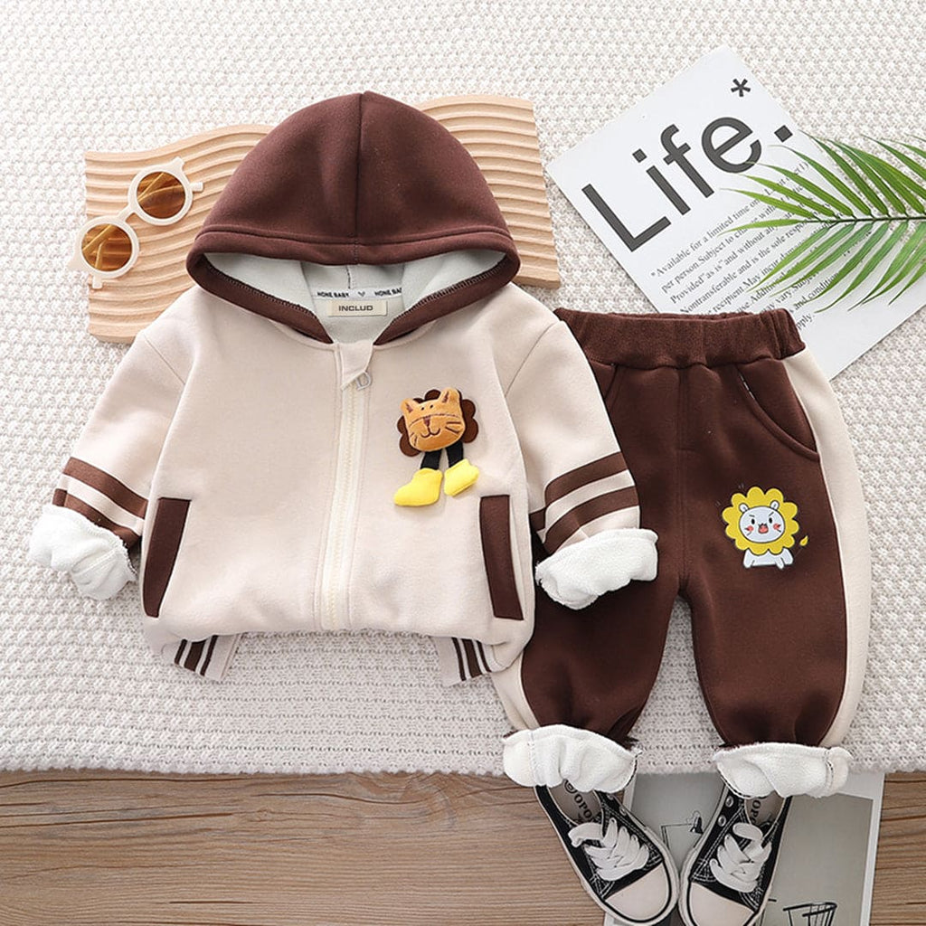 Boys Knitted Two Piece Set Sets Off White 1-2 Y 