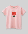 Girls Pink Graphic Print Tshirt Tshirts Pink 1-2 Y 