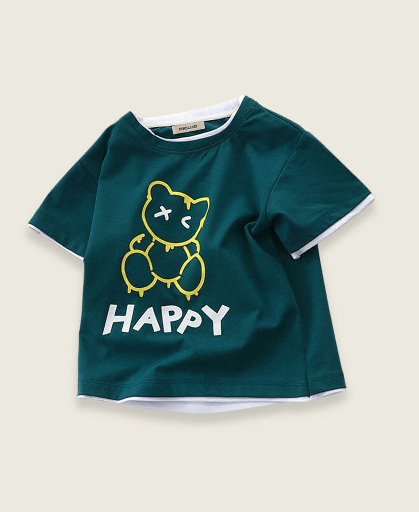 Boys Graphic Print T-Shirt Tshirts Style 3 1-2 Y 