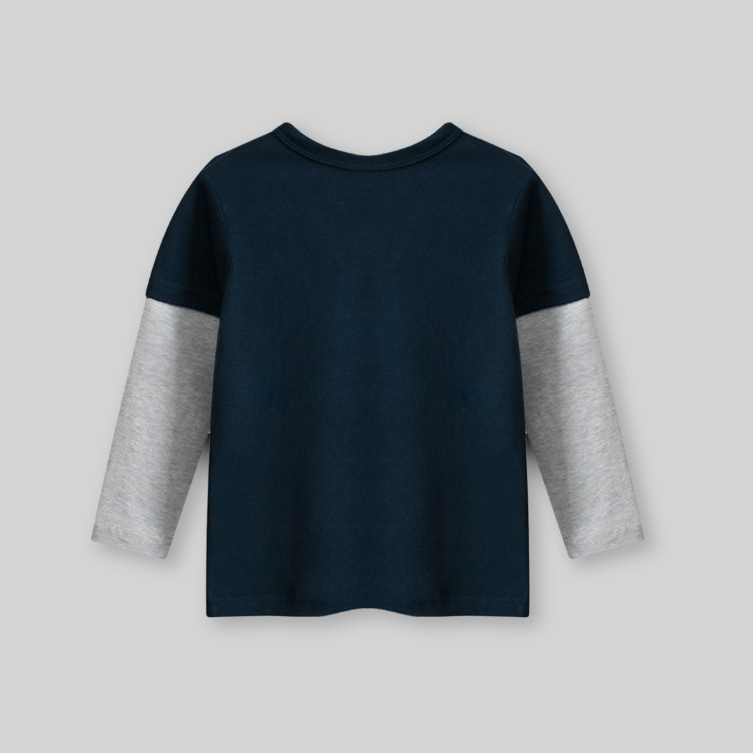 Boys Printed Doctor Sleeve T-shirt Tshirts   