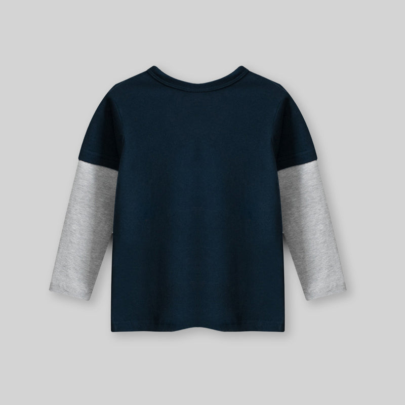 Boys Printed Doctor Sleeve T-shirt Tshirts   