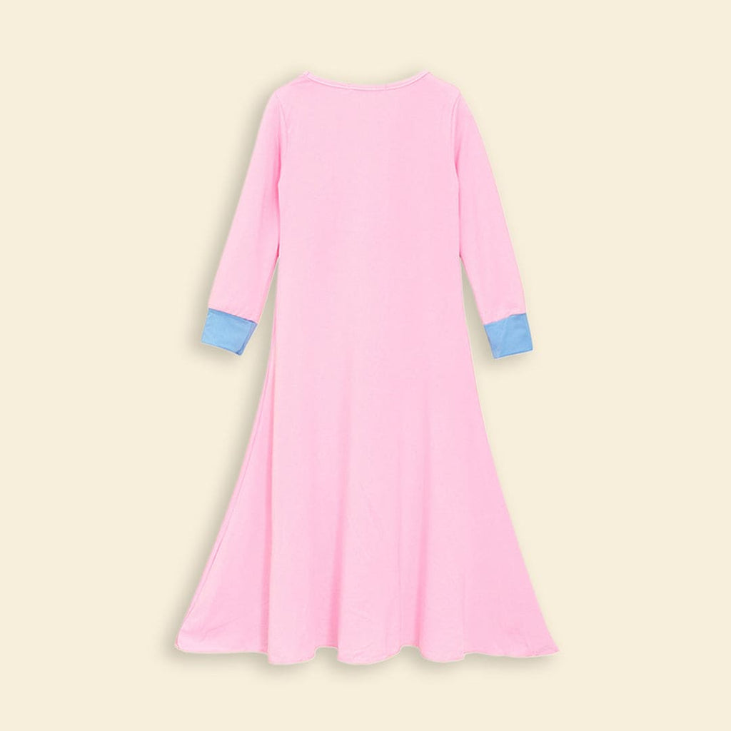 Girls Long Sleeve Dress With Head Scarf Casual Dresses   