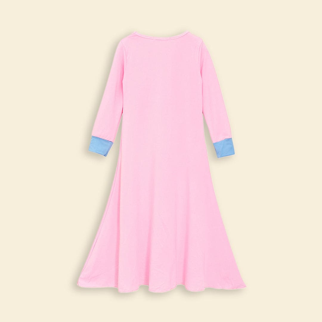 Girls Long Sleeve Dress With Head Scarf Casual Dresses   