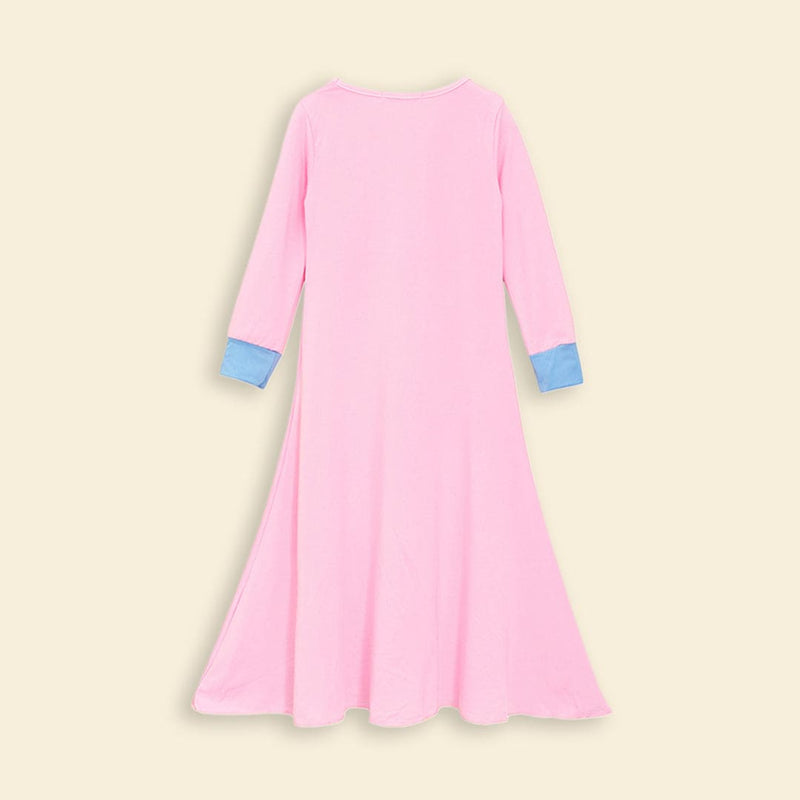 Girls Long Sleeve Dress With Head Scarf Casual Dresses   