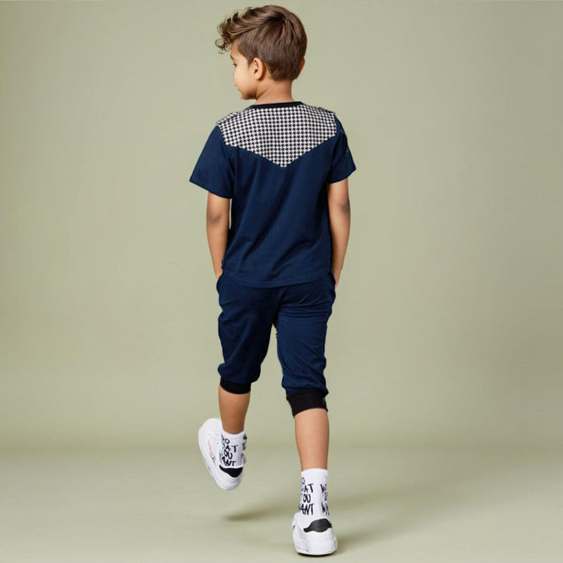 Boys Printed T-shirt with Bermudas Set Sets   