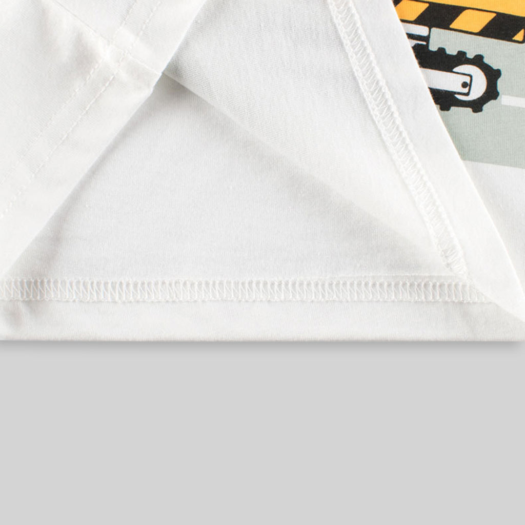 Boys Truck Print Short Sleeves T-shirt Tshirts   