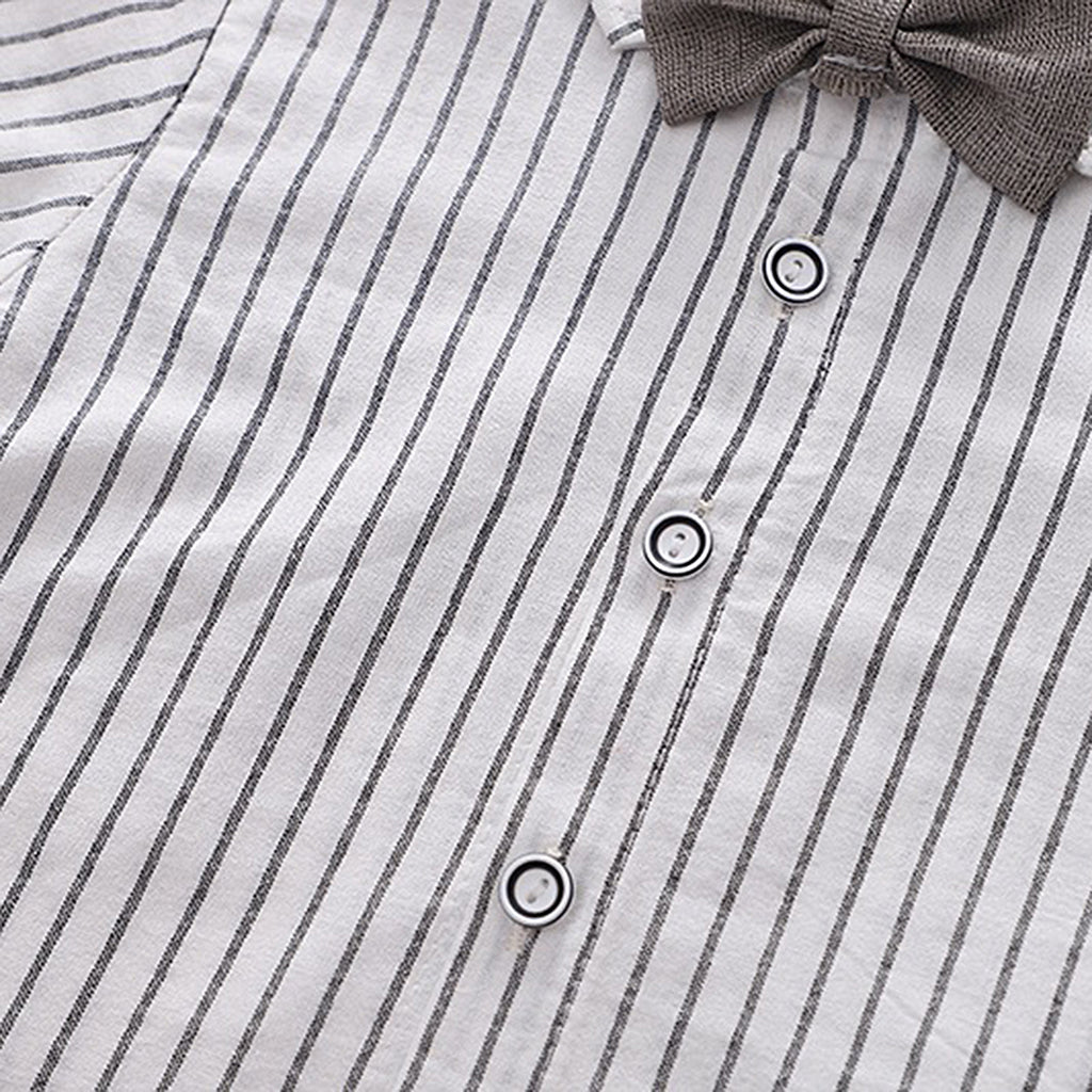 Boys Waistcoat with Striped Shirt and Trousers Set (Copy) 3 pc. Sets