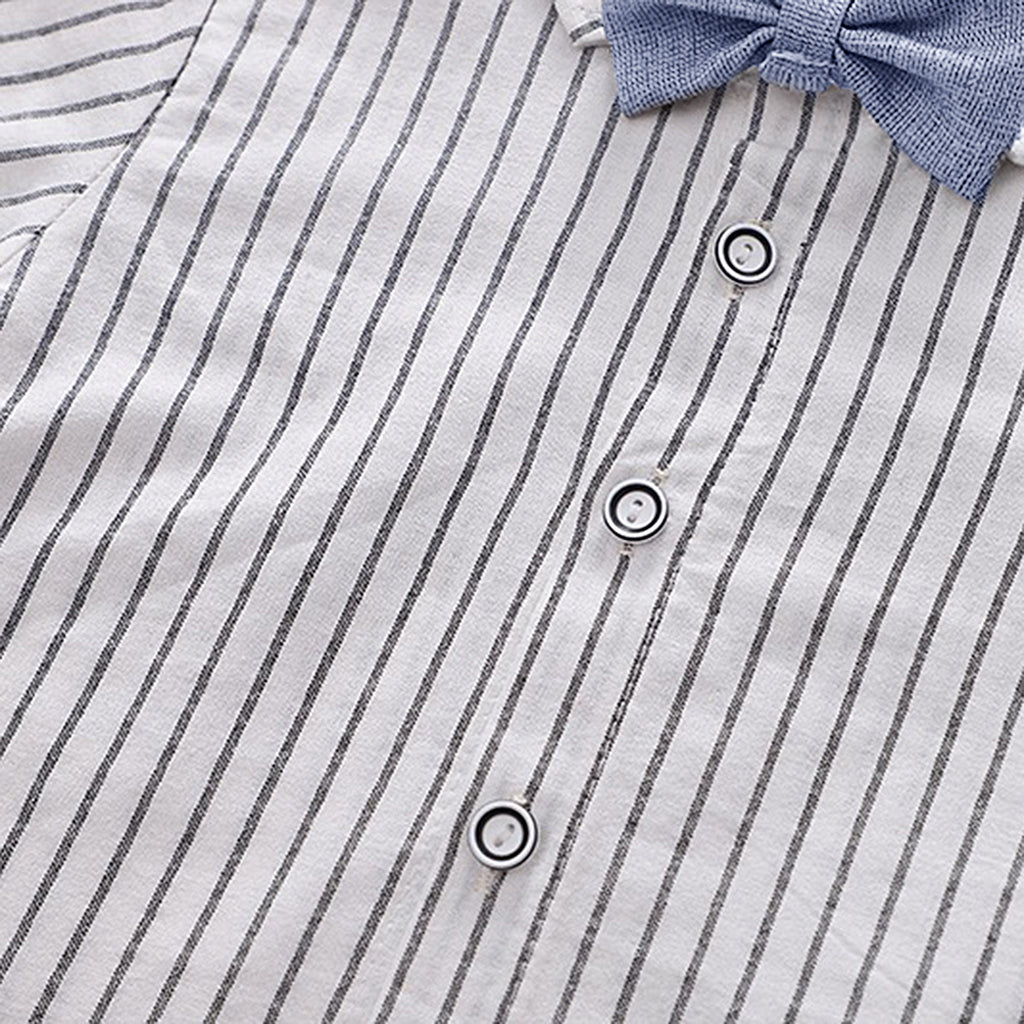 Boys Waistcoat with Striped Shirt and Trousers Set (Copy) 3 pc. Sets