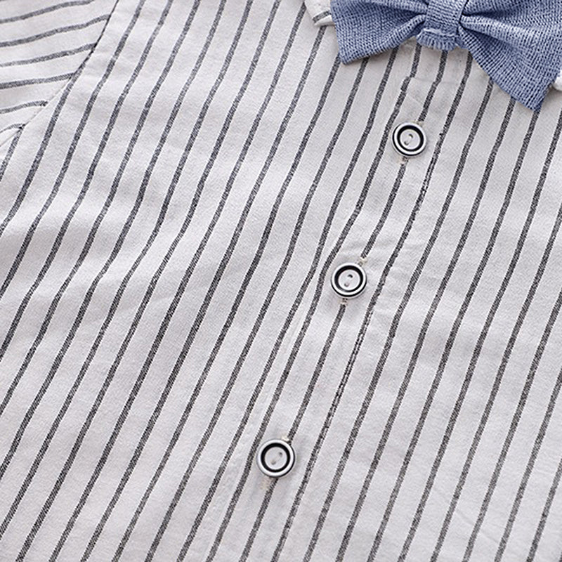 Boys Waistcoat with Striped Shirt and Trousers Set (Copy) 3 pc. Sets