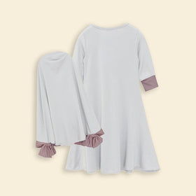 Girls Long Sleeve Dress With Head Scarf Casual Dresses   
