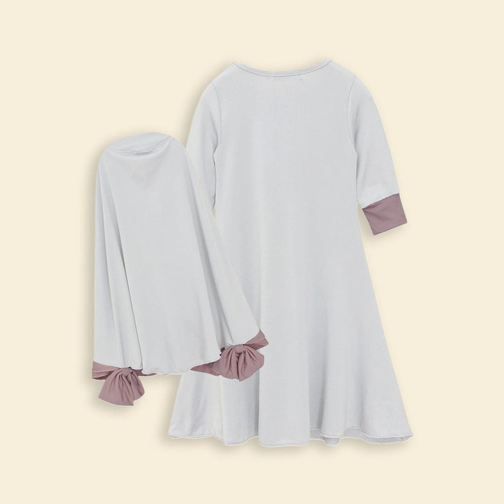 Girls Long Sleeve Dress With Head Scarf Casual Dresses   