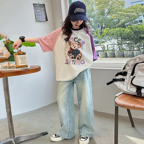 Girls Short Sleeve Graphic T-Shirt Tshirts
