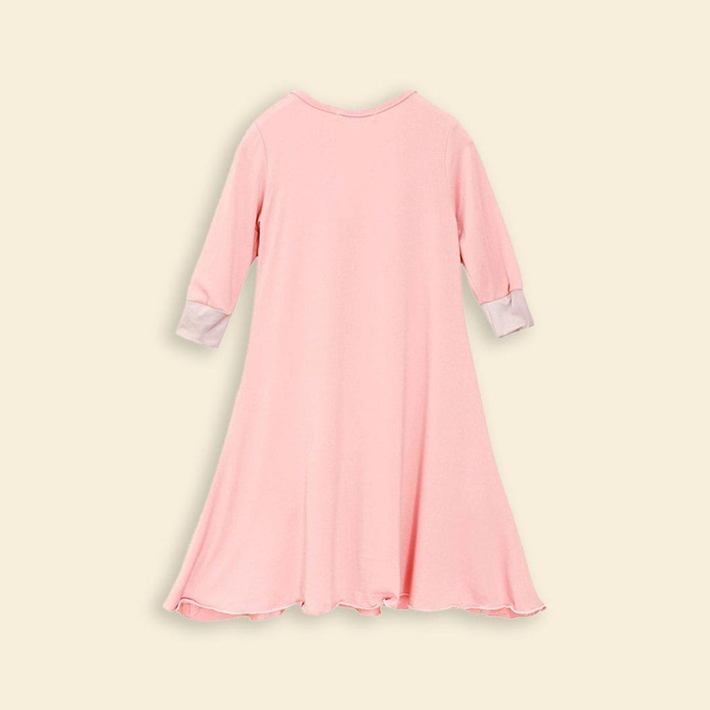 Girls Long Sleeve Dress With Head Scarf (Copy) Casual Dresses