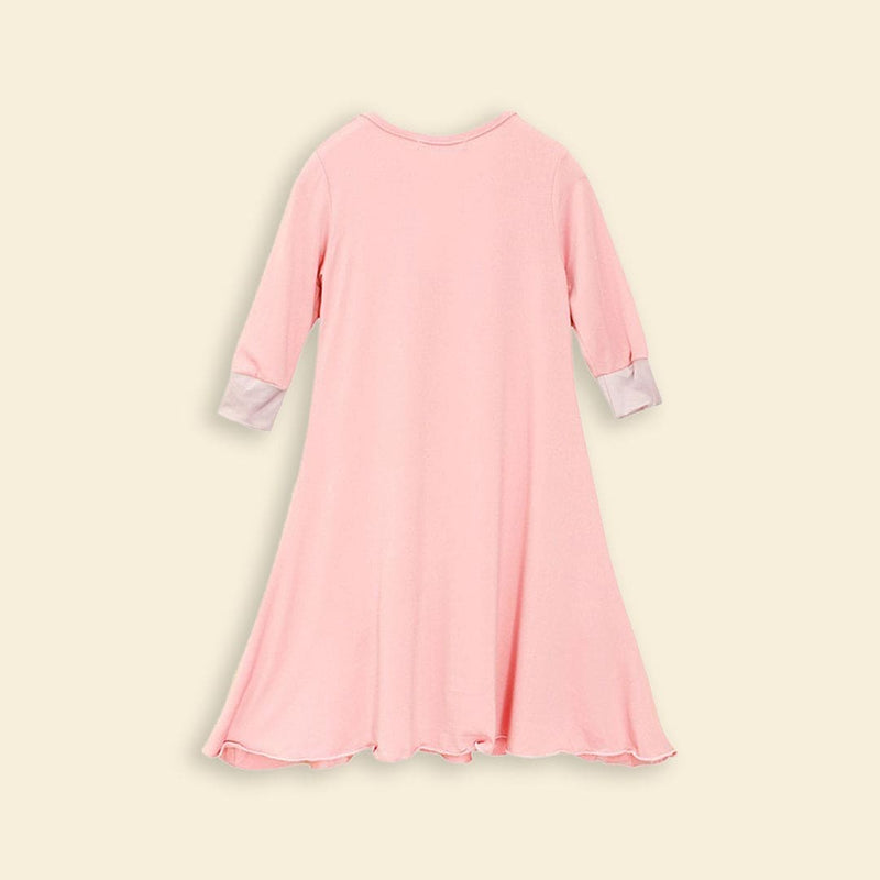 Girls Long Sleeve Dress With Head Scarf (Copy) Casual Dresses