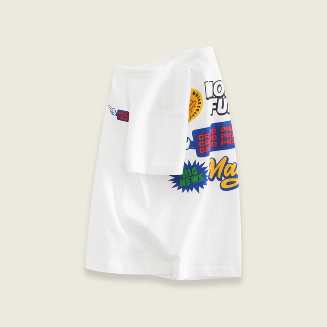 Boys Printed Short Sleeves Casual T-shirt Tshirts   