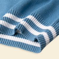 Boys Sleeveless Sweater With Stripe Bottom Sweaters & Cardigans   