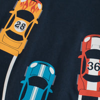 Boys Car Print Short Sleeves T-shirt Tshirts   