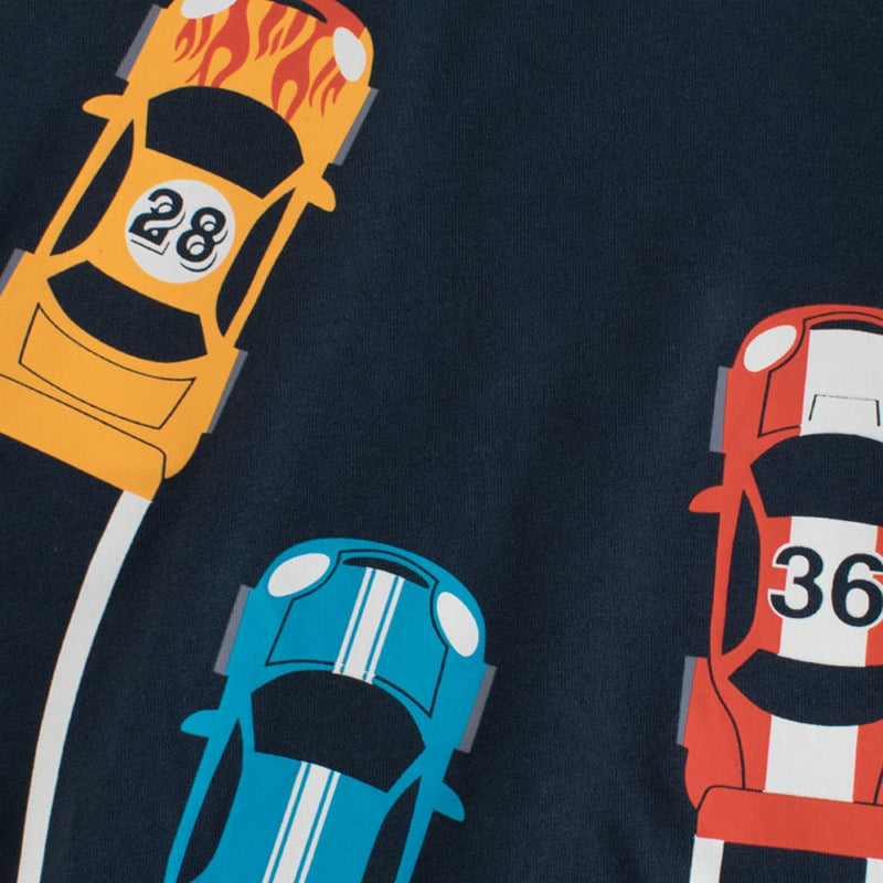 Boys Car Print Short Sleeves T-shirt Tshirts   