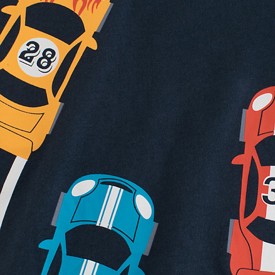 Short Sleeve Tshirt With Car print Tshirts   