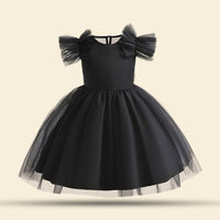 Girls Solid Tulle Party Dress Party Dresses   
