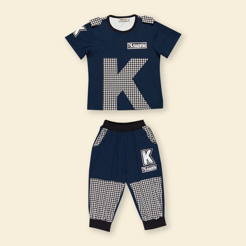 Boys Printed T-shirt with Bermudas Set Sets   