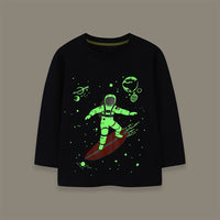 Boys Astronaut Print T-shirt Tshirts   