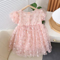 Girls Floral Printed Fit & Flare Dress Casual Dresses Pink 1-2 Y 