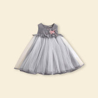 Girls Sleeveless Fit & Flare Plaid Dress Casual Dresses   