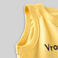 Boys Round Neck Graphic Vest Tshirts   