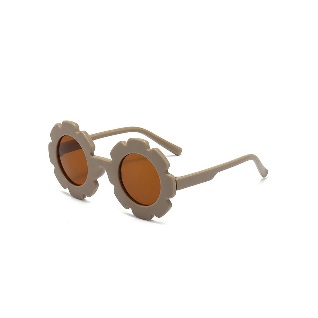 Girls Brown Round Shape Sun Glasses Accessories Brown Onesize 