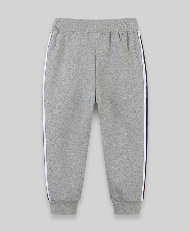 Boys Knitted Jogger with Side Stripes Trackpants & Joggers   