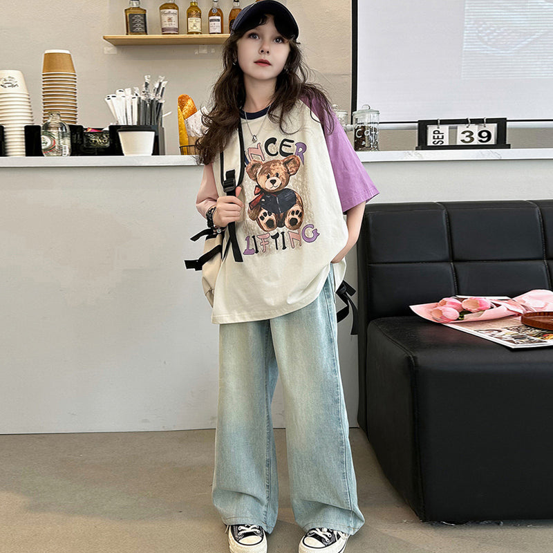 Girls Short Sleeve Graphic T-Shirt Tshirts